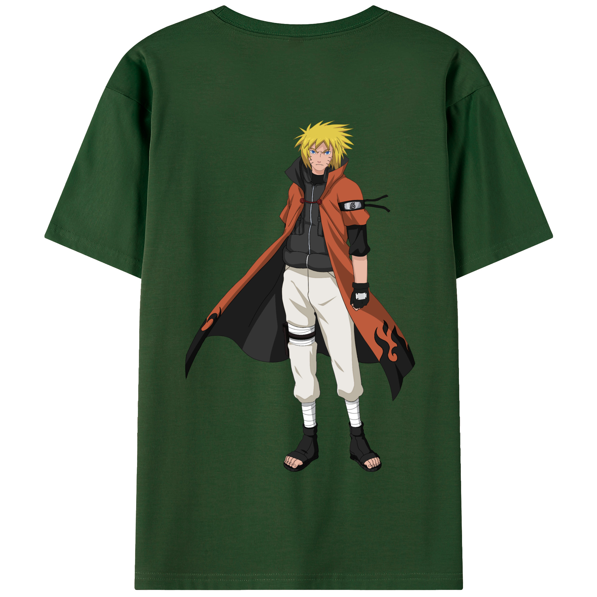 （画像用） NARUTO -ナルト- うずまき ナルト Uzumaki Naruto 綿100％半袖Tシャツ（背面プリント）